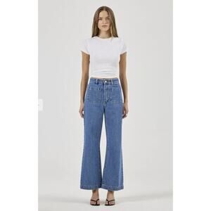Rolla's Sailor Jean High Rise Wide Leg in Ashley Blue Size 26
